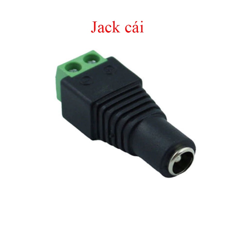 Jack DC nối nguồn đực - cái (dương - âm),giắc nguồn dc vặn vít dùng nối cấp nguồn cho các thiết bị dưới 40v