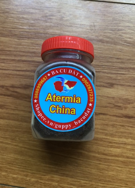 Trứng artemia ấp nở trung quốc - tỉ lệ nở cao - thức ăn cho cá 7 màu, cá betta và cá con