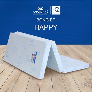 NỆM BÔNG ÉP HAPPY PLUSH VIVIAN KHÔNG CHẦN  - GẤP 3
