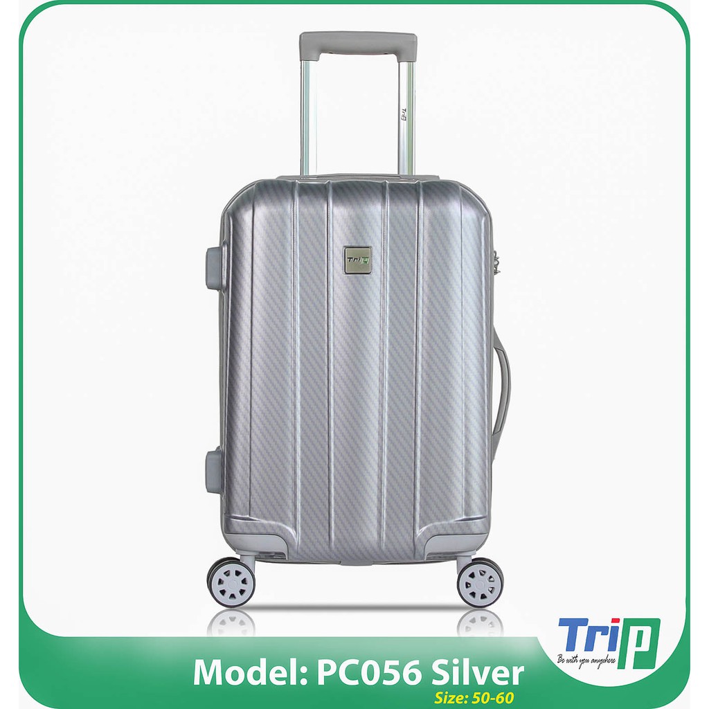 Vali Chống Trộm TRIP PC056 - Size 20inch - Màu Bạc