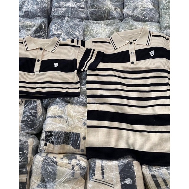 [Ảnh thật/Video]Váy polo XINH chất mongtogi thiết kế 3 cúc thêu hình Hàn Quốc