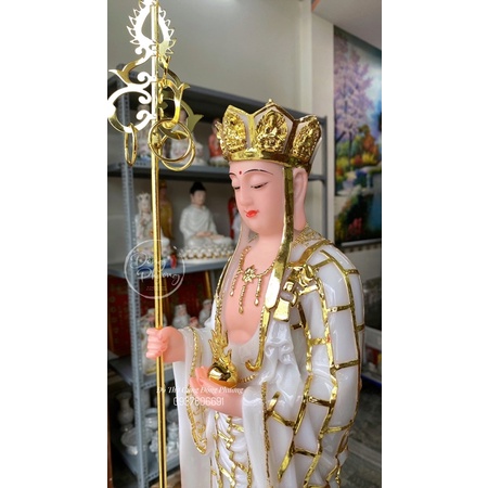Tượng Địa Tạng Đứng - Địa Tạng Vương Bồ Tát bột đá cao cấp