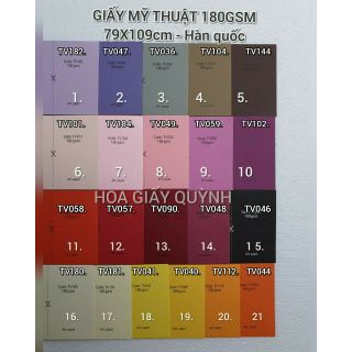 GIẤY MỸ THUẬT HANSOL A0 180gsm