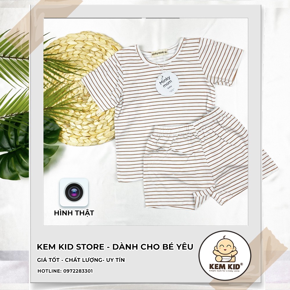 [Vải Cao Cấp] Bộ Minky Mom cộc sọc ngang, vải thun lạnh siêu mát, mềm mịn thấm hút mồ hôi cho bé