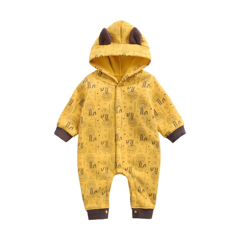 Áo Liền Quần Sanlutoz In Hình Động Vật Màu Vàng