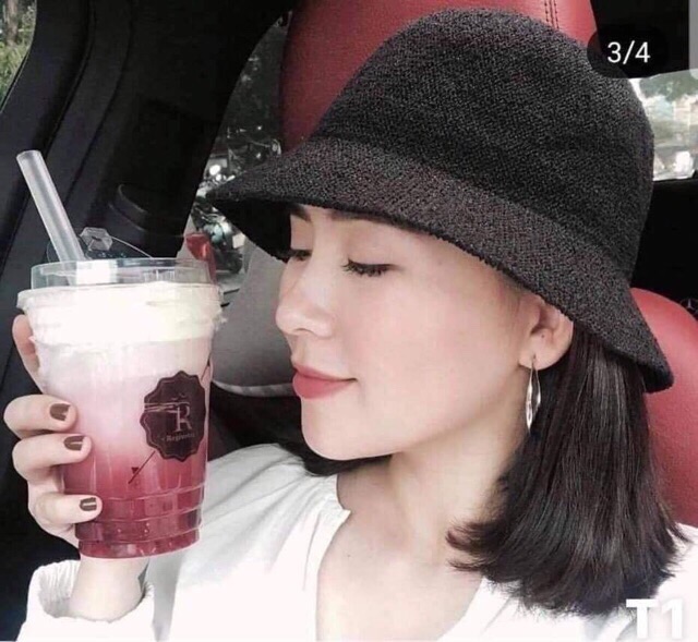Mũ cói chữ M