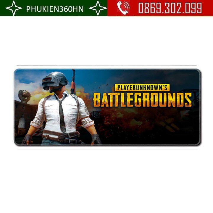 Bàn Di Chuột Cho Gamer Battlegrounds Kích Thước 70x30cm Dày 3mm