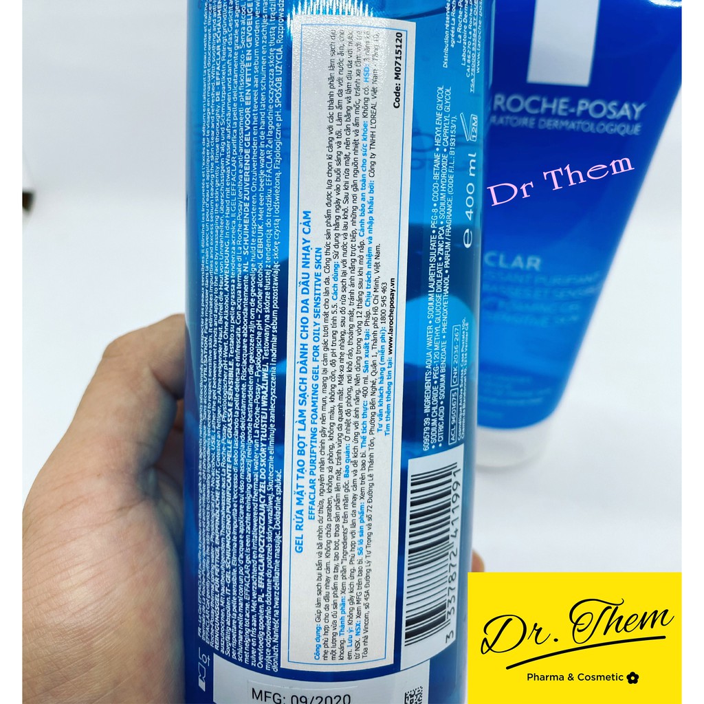 ✅[CHÍNH HÃNG] Sữa Rửa Mặt La Roche Posay Effaclar Purifying Foaming Gel 200ml - 400ml Cho Da Dầu, Mụn, Nhạy Cảm, Laroche | BigBuy360 - bigbuy360.vn