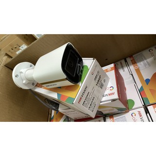 (Cần có thợ lắp đặt) Camera hình trụ HIKVISION HD-TVI 2MP COLORVU CÓ MÀU 24/24 2MP (ColorVu) DS-2CE10DF3T-F