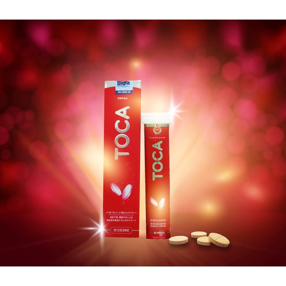 ✅ Viên Sủi Tăng Cân TOCA 3 Tem ✅ Tăng cân ăn ngon ngủ ngon tăng cường sức đề kháng tiêu hóa tốt giảm mệt mỏi