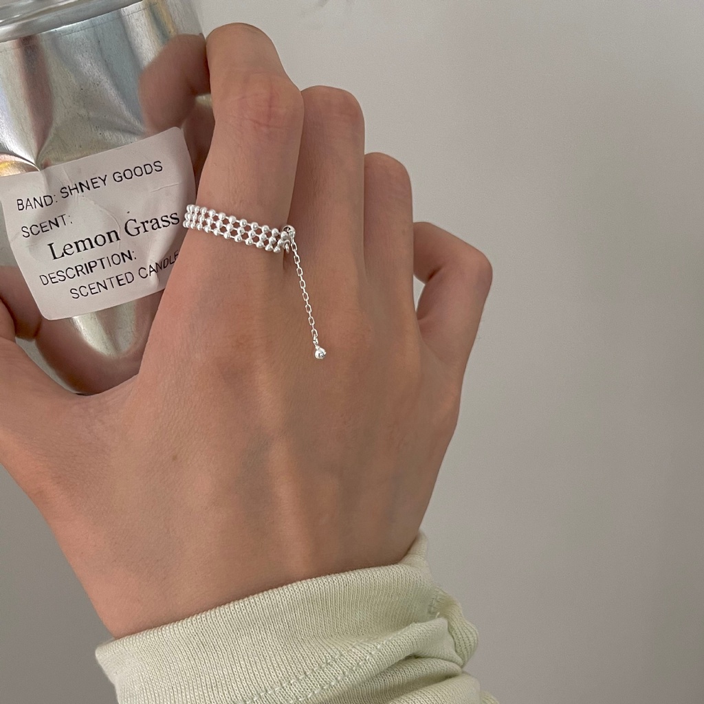 Nhẫn bạc đính đá thời trang dành cho nữ