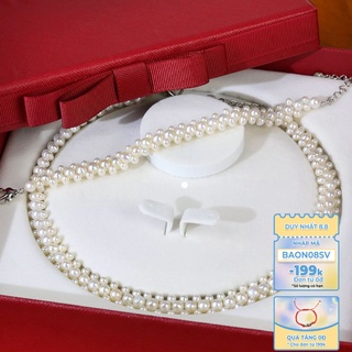 Combo Trang Sức Ngọc Trai Vòng Cổ Dáng Choker Kết Hợp Vòng Tay Chuỗi Dải Sang Trọng BNJ1408 Bảo Ngọc Jewelry