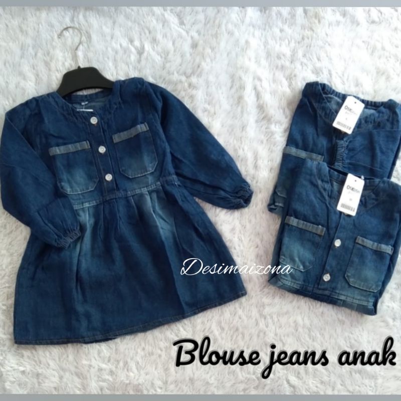 Đầm Yếm JEANS Xinh Xắn Cho Bé Gái