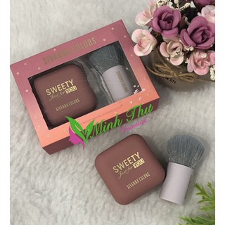 Phấn Má Hồng & Cọ Tán Sivanna Colors  Sweety Just For You