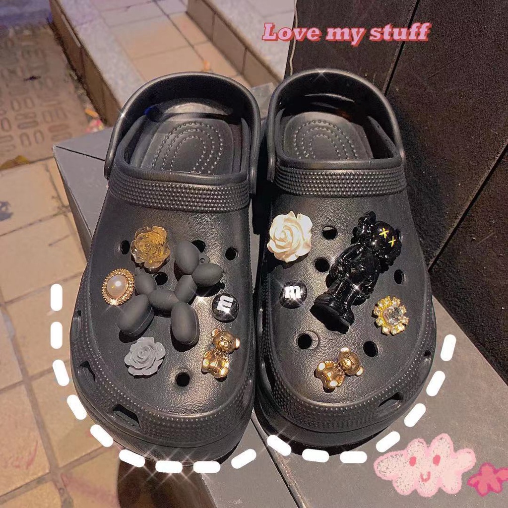 crocs sticker Phụ Kiện Nút Giày Tự Làm Tiện Dụngshoes sticker Accessories Stickers Sandals Shoe Decoration
