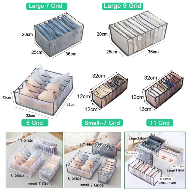 Hộp Đựng Đồ Lót / Vớ / Đồ Lót Có Thể Gấp Gọn JP5VN