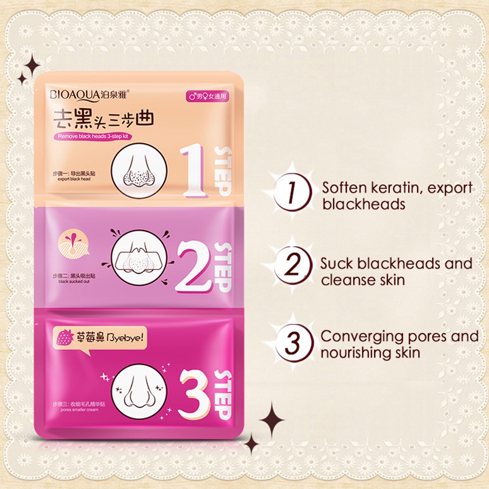 Mặt Nạ Lột Mụn 3 Bước Bioaqua - Gel Lột Mụn Đầu Đen Hiệu Quả Và Thu Nhỏ Lỗ Chân Lông