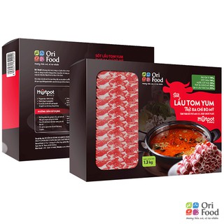 Combo Lẩu Tomyum Ba chỉ bò Mỹ 1300g