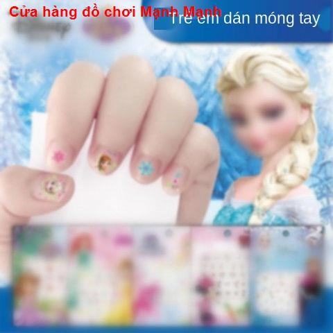 Miếng dán móng tay trẻ em bé gái thời trang chống thấm nước hoạt hình Hàn Quốc điểm dễ thương   đồ chơi