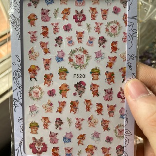 Sticker Dán móng trang trí - Hoạ tiết ngày tết - Nails -