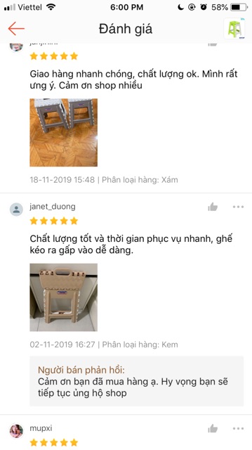 Ghế nhựa cao xếp Duy Tân (33,7 x 29,2 x 42,4 cm) | BigBuy360 - bigbuy360.vn