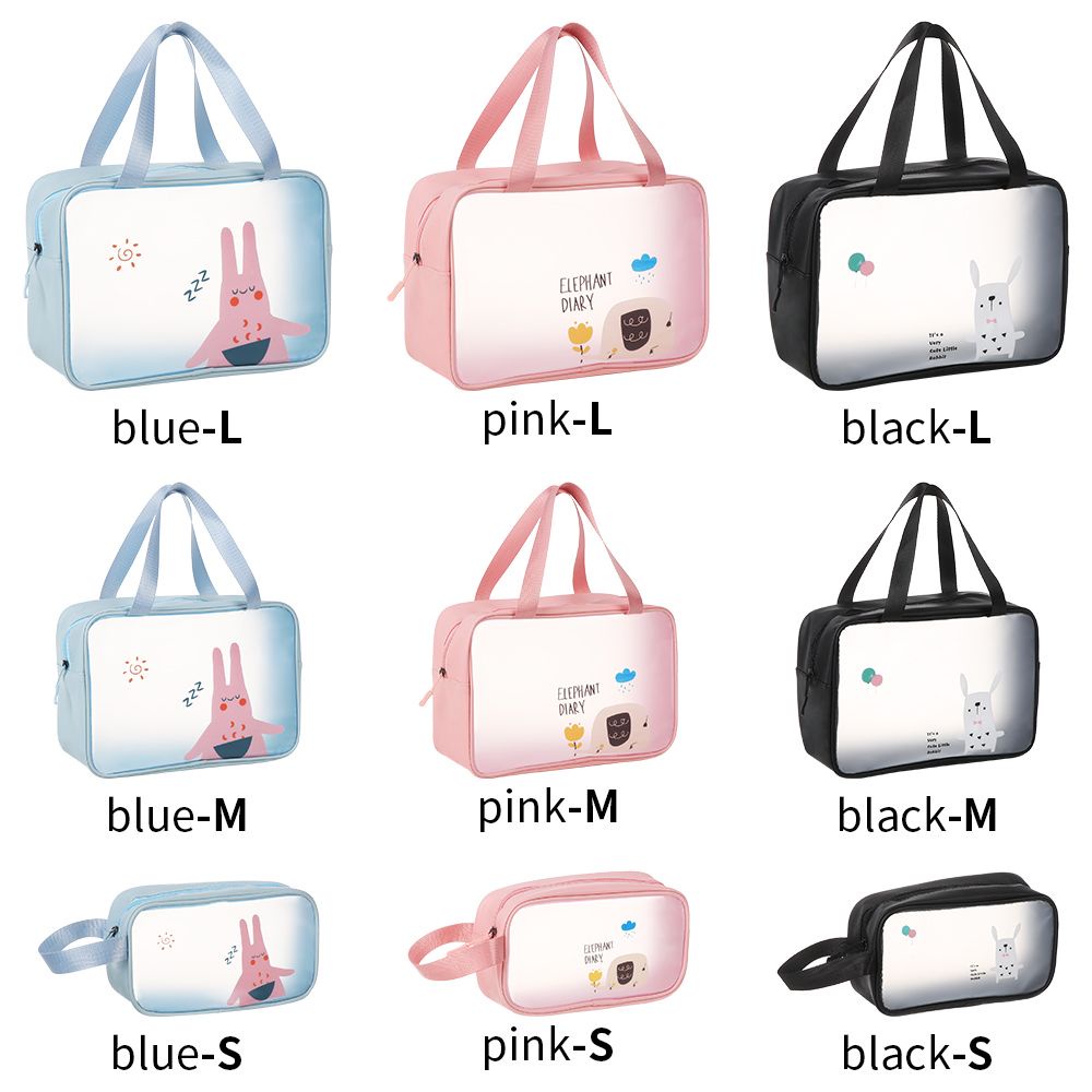 Túi đựng mỹ phẩm bằng PVC mềm trong suốt chống thấm nước di động tiện dụng dành cho nữ