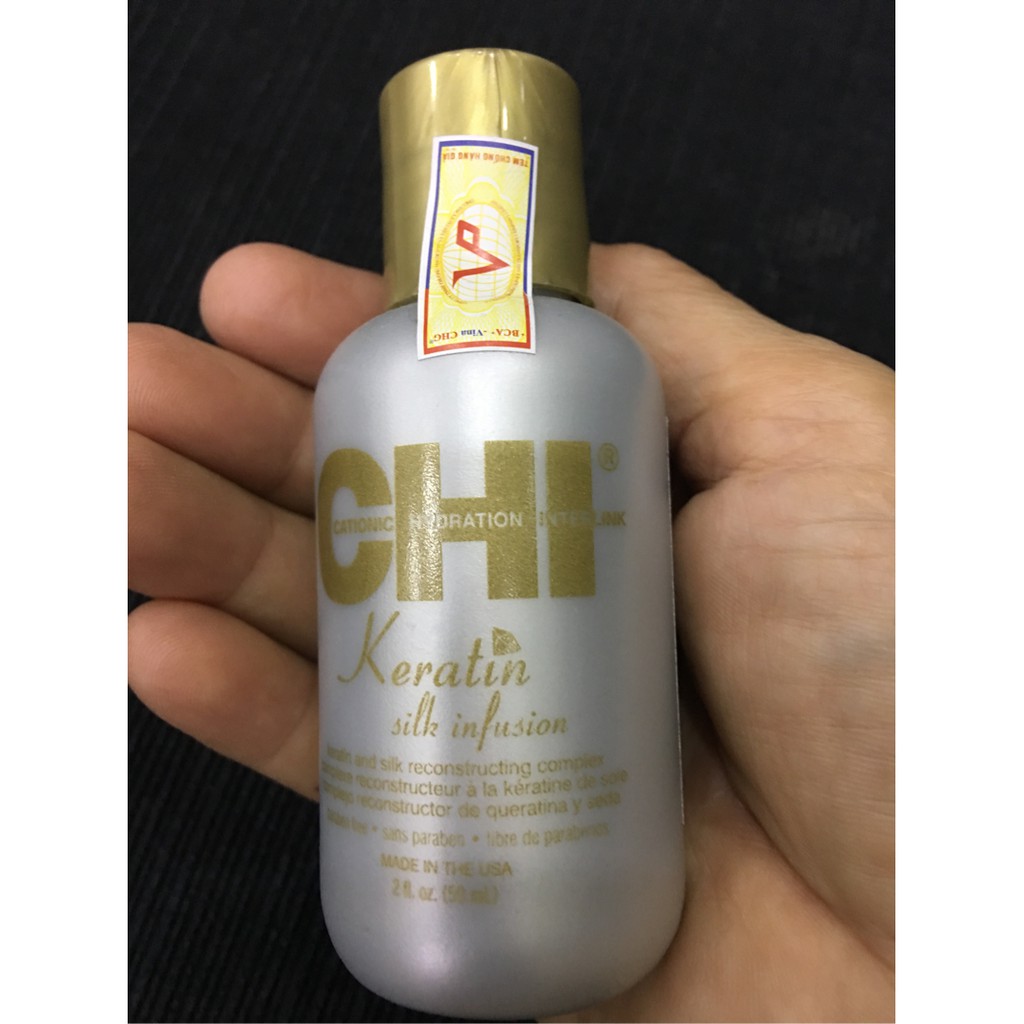 Tinh chất dưỡng bóng tóc Chi Keratin Silk Infusion 59ml