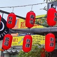 Lồng Đèn Nhật Bản Chữ Lẩu & Chữ Xiên Que ( Bộ 2 cái)