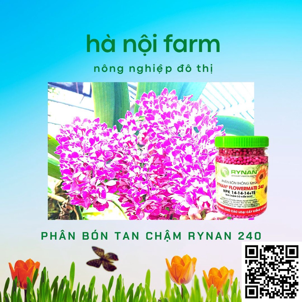 Phân bón thông minh, tan chậm rynan 240. hũ 150g