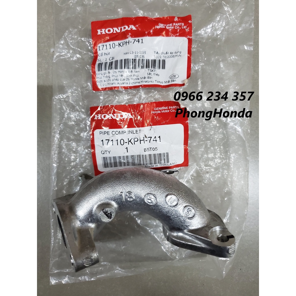 Co xăng, cổ hút future Neo , Fu X 125 xăng cơ chính hãng honda