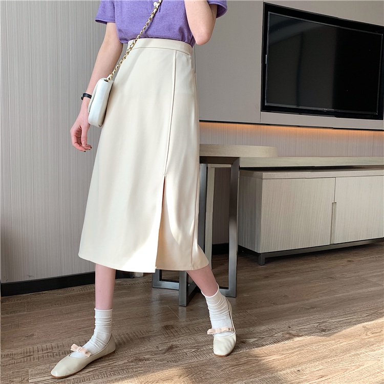 Chân Váy Chữ A Lưng Cao Phong Cách Hàn Quốc Dễ Phối Đồ