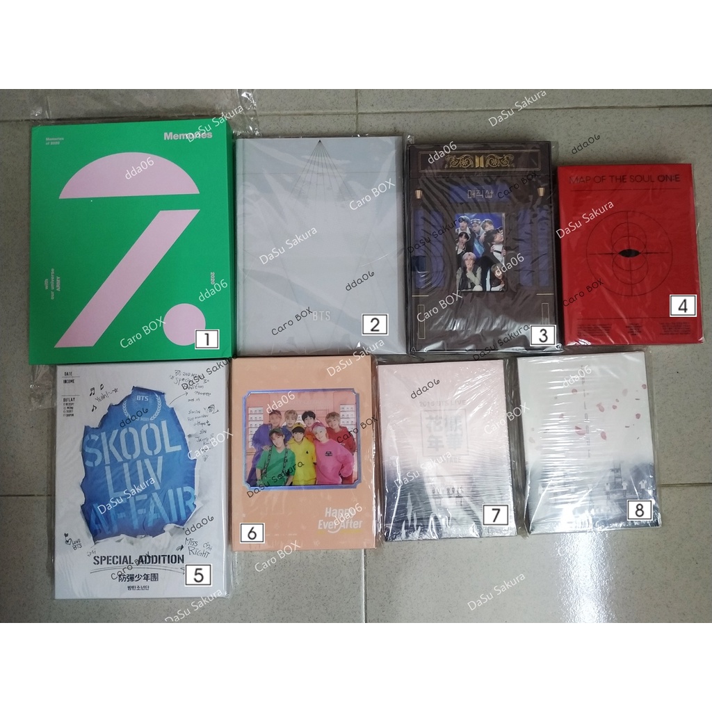 BTS DVD Photobook Fullset, Không Photocard Random