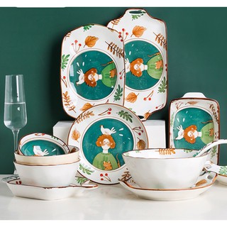Bộ bát đĩa Fairy Tale - gốm sứ sáng tạo Nhật Bản