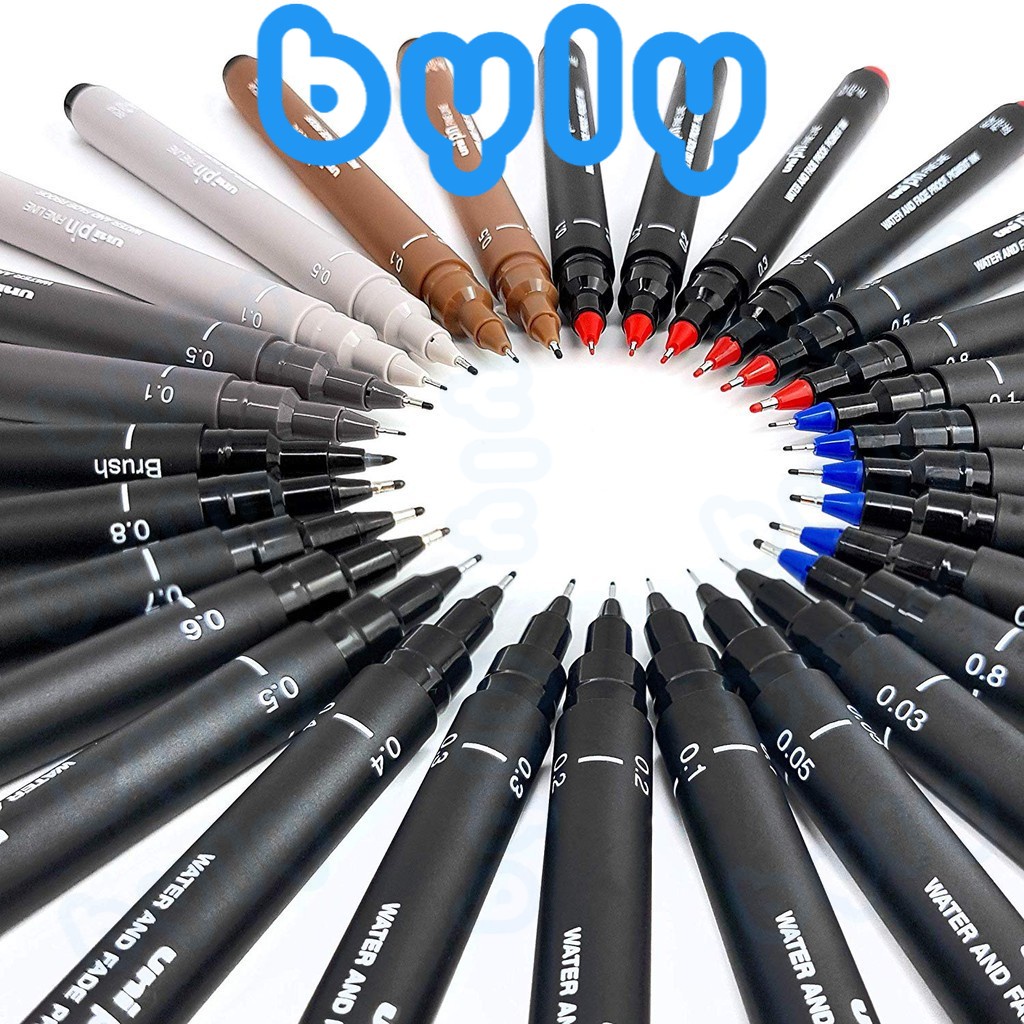 Bút line đi nét - vẽ kỹ thuật Uni Pin 200, sản phẩm chính hãng chất lượng cao - ByLy Store