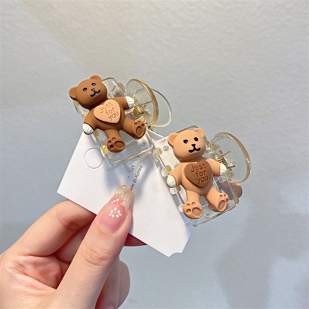 Kẹp tóc đuôi ngựa hình gấu hoạt hình dễ thương