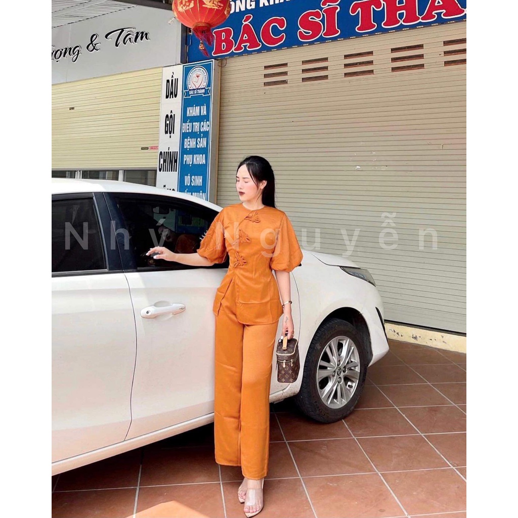 SET PHẬT TỬ TAY PHỒNG PHỐI NÚT TÀU MÀU CAM HÌNH THẬT KHÁCH ĐÃ MUA MẶC