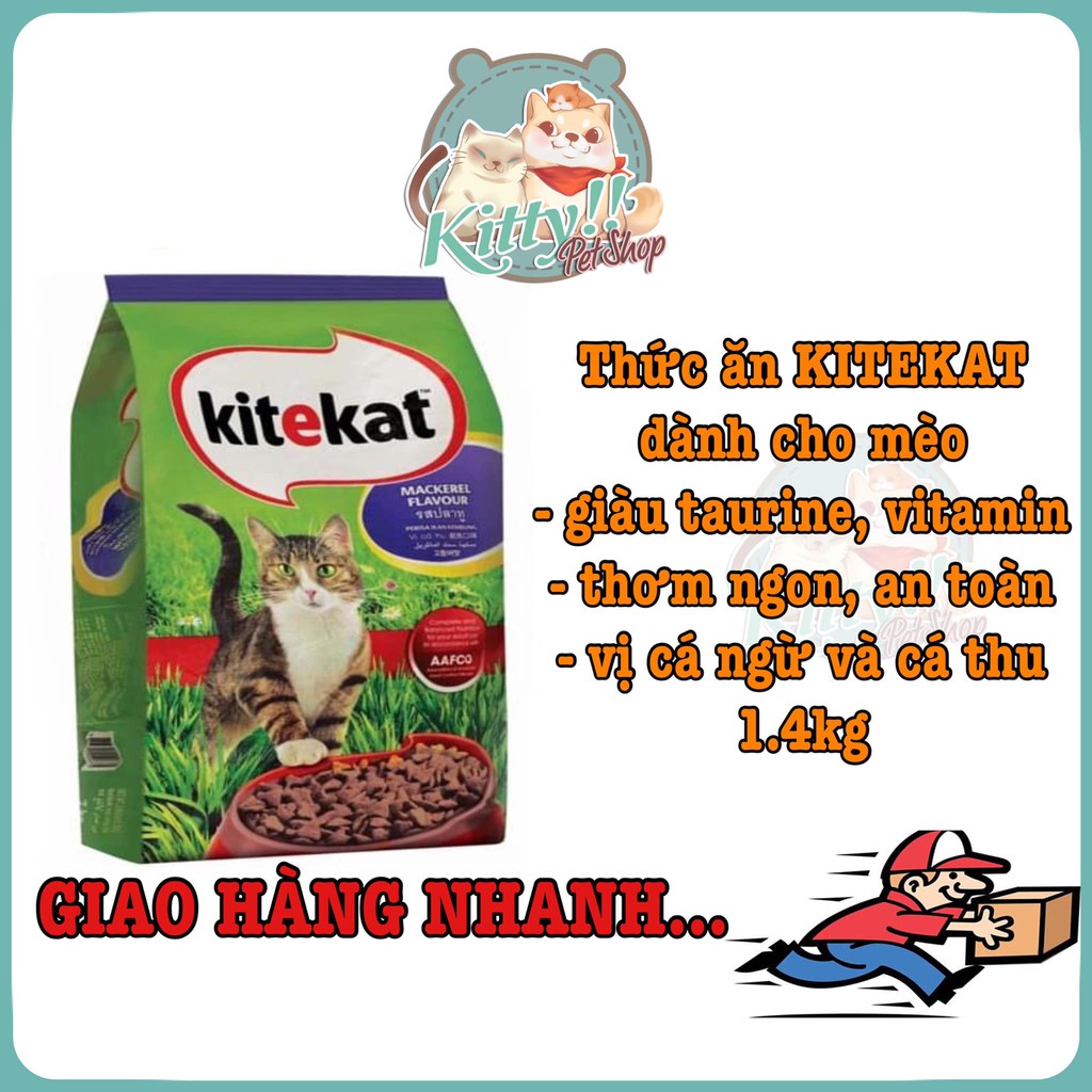 1.4kg - Thức ăn hạt Kite Kat dành cho mèo, nhập khẩu Thái Lan - thức ăn Kitekat dành cho mèo - Kitty Pet Shop