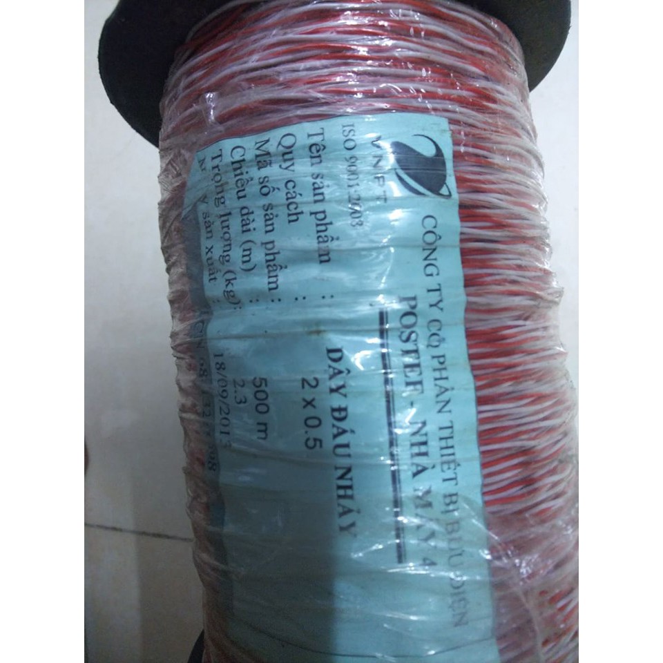 Dây đấu nhảy trắng đỏ 1x2x0,5 camera
