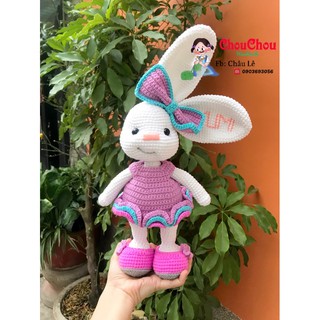 [ Sẵn ] Thú len nhồi bông handmade - Thỏ handmade