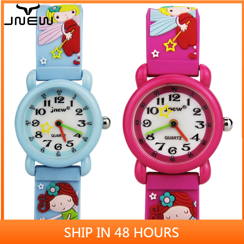 Đồng Hồ Nữ Dây Silicon Mặt Hoạt Hình 3d Dễ Thương