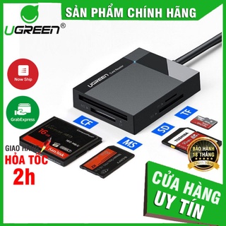 UGREEN 30231,30333- Đầu đọc thẻ USB 3.0 dài 0,5m - 1m hỗ trợ thẻ TF/SD/CF/MS