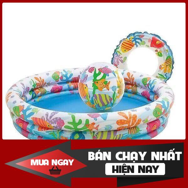 Bể bơi phao cho bé 3 tầng chính hãng - hồ bơi trẻ em - có đáy chống trơn trượt - nhà cửa và đời sống-( 3 chi tiết)