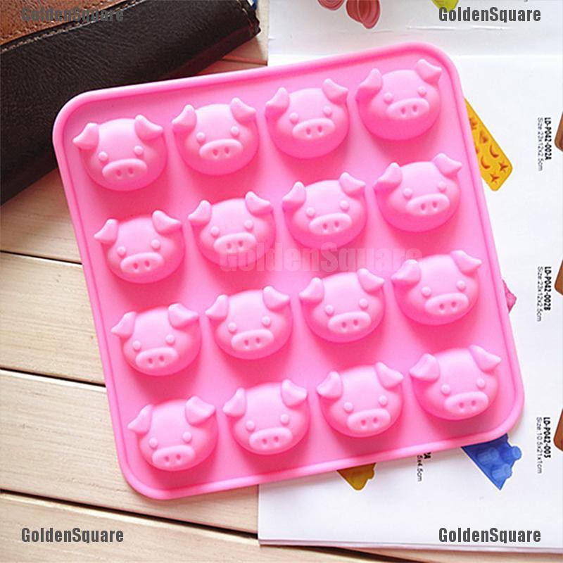 Khuôn Silicone Làm Bánh & Socola Hình Heo Con