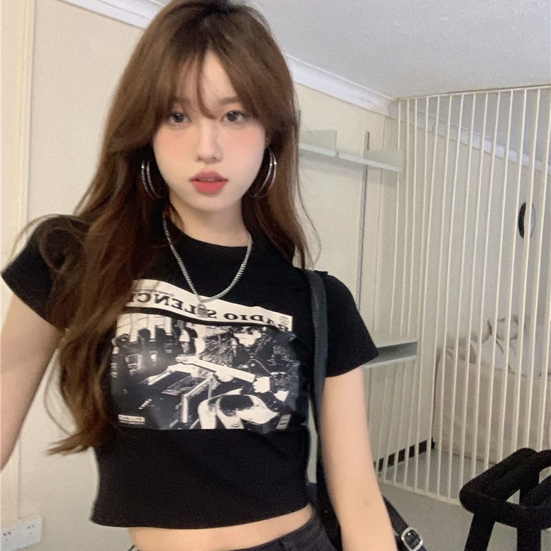 ☃✻Áo Thun 100% Cotton Nguyên Chất Tay Ngắn Thời Trang Mùa Hè 2022 Dành Cho Nữ