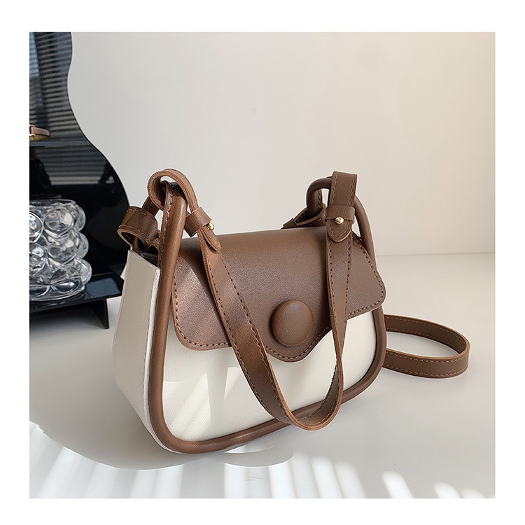 Túi đeo dưới cánh tay Hình Vuông Cỡ Nhỏ Thiết Kế Đơn Giản Phối Màu Phong Cách retro Thời Trang Cho Nữ