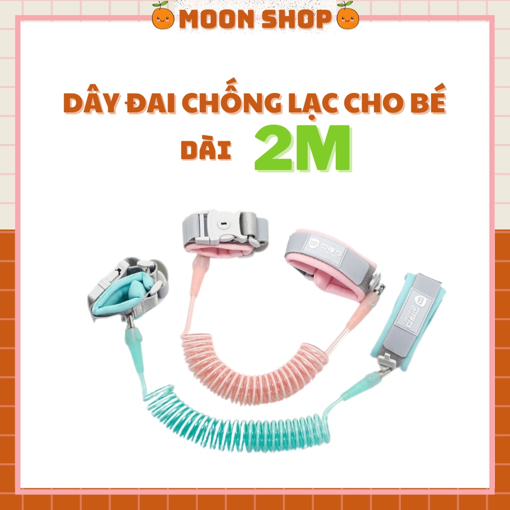 Dây Đai Chống Lạc Cho Bé, Dây Dắt Trẻ Em Đi Dạo Chống Đi Lạc Có Khóa, Dài 2.0m