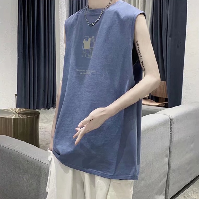 Áo Thun Nam Ba Lỗ Dáng Rộng In Hình anime Thời Trang Size M-5XL