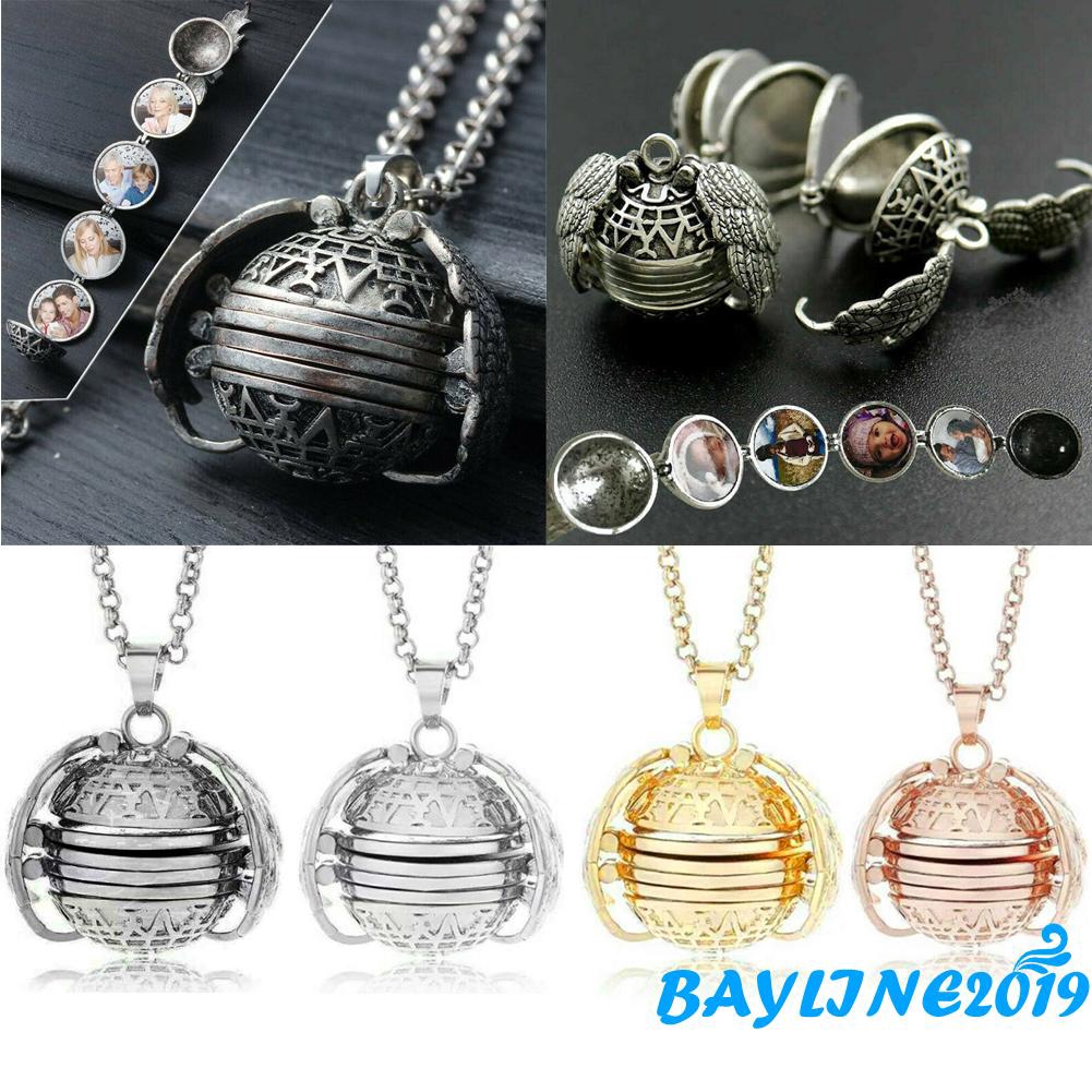 Dây chuyền mặt tròn khắc hình đôi cánh thiên thần