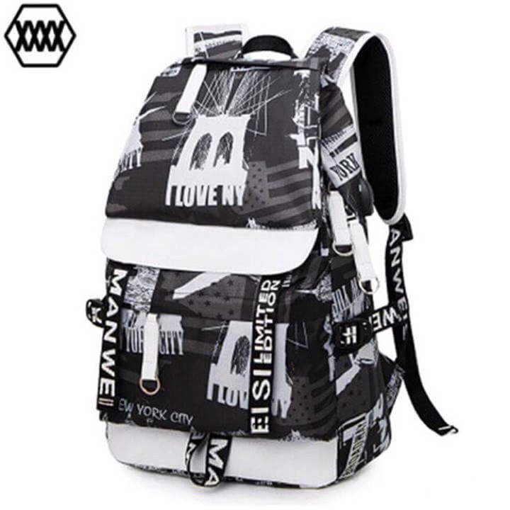 Balo thời trang🎒TÍCH HỢP CỔNG SẠC TAI NGHE🎒 balo đi học chống thấm nước