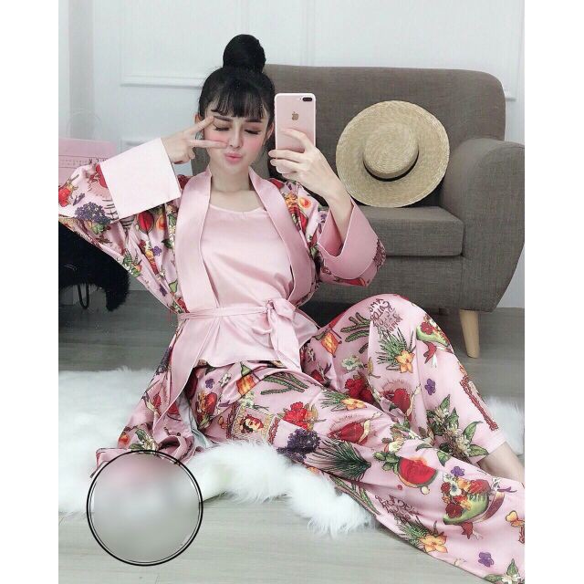 Siêu Phẩm Ngủ Hai Set Đùi Và Dài siêu, Cao Cấp,đồ bộ luan mặc nhà